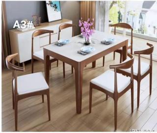 T08高级长方桌，胡桃色  1.35米带炉一桌四椅650元，现货11套。 - 鄢陵28生活网 yanling.28life.com